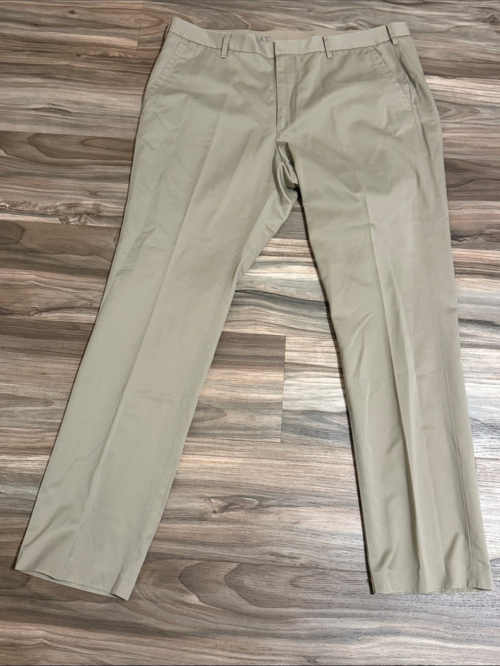 Bonobos Wednesday Slim Fit Pants Mens 38x32 Khaki Sateen Chinos Business Casual